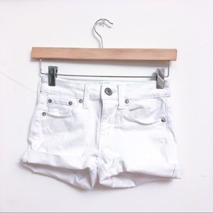 American Eagle White Denim Shorts